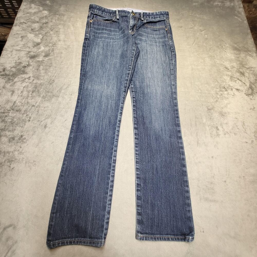 Gap Jeans Womens 10 Blue Real Straight Dark Wash Stretch 5-Pocket Denim